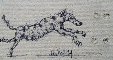 Dessin intitulée "Fantasy animal" par Michele Carosella, Œuvre d'art originale, Huile