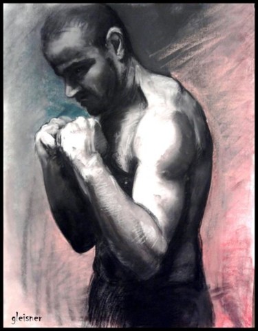 Drawing titled "boxeur" by Gleisner, Original Artwork, Other