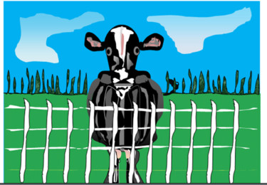 Painting titled "dutch-cow.png" by Glenda, Original Artwork