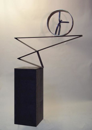 Sculpture titled ""BALANCING TIME"" by Glen Mayo, Original Artwork