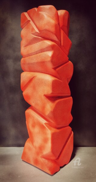 Sculpture intitulée "SAMOS" par Glenn Varez, Œuvre d'art originale, Béton cellulaire