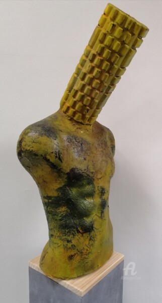 Sculpture titled "LACUSTRE" by Glenn Varez, Original Artwork, Plastic