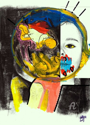 Arte digitale intitolato "MOTUS" da Glenn Varez, Opera d'arte originale, Collages