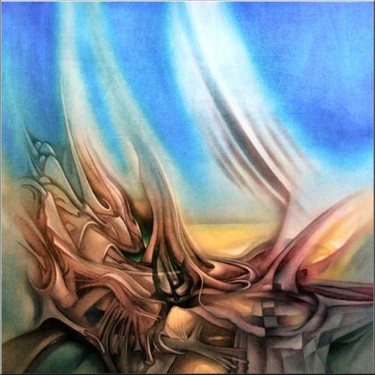Painting titled "Earthcomp 1 '06" by Glenn Bautista, Original Artwork