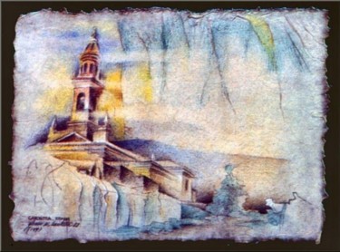 Drawing titled "Carnota Cathedral '…" by Glenn Bautista, Original Artwork