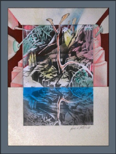 Digital Arts titled "Reflected Woodscape…" by Glenn Bautista, Original Artwork