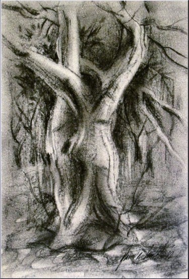 Drawing titled "Treecomp '82" by Glenn Bautista, Original Artwork