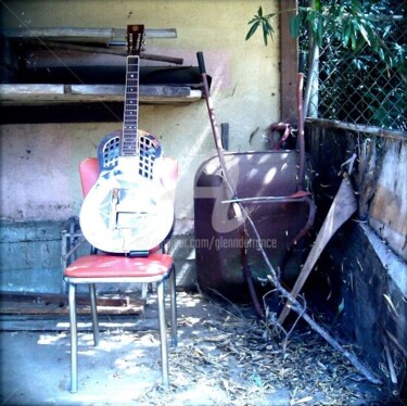 Photography titled "Guitar Chair ll" by Glenn Durrance, Original Artwork