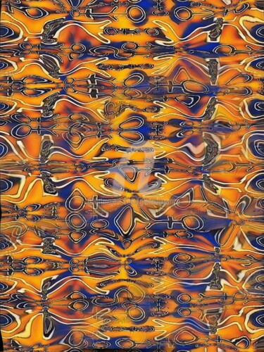 Artes digitais intitulada "XY Vll (flux)" por Glenn Durrance, Obras de arte originais, Pintura digital