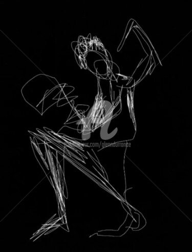 Digital Arts titled "Stick Figure" by Glenn Durrance, Original Artwork, Digital Painting