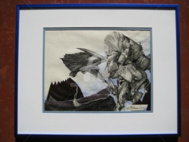 Drawing titled "Red Canna ll" by Glenn Durrance, Original Artwork, Other