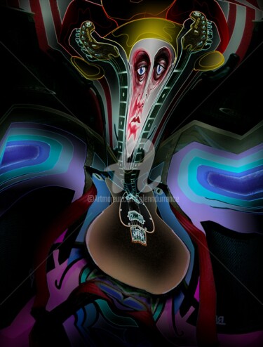 Digital Arts titled "Sonic Vortex" by Glenn Durrance, Original Artwork, Digital Painting