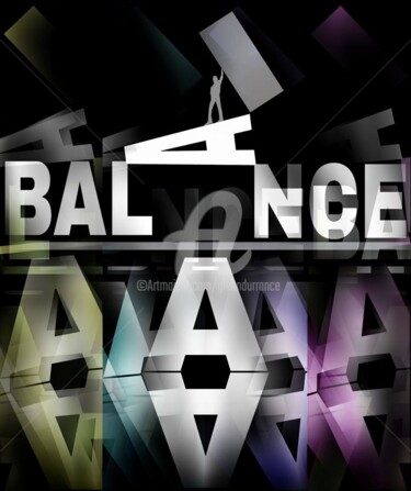 Digital Arts titled "BALANCE" by Glenn Durrance, Original Artwork, Digital Painting