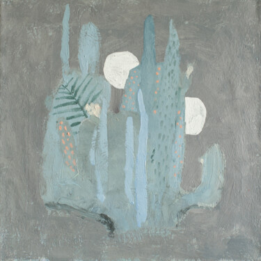 Pittura intitolato "Moon" da Glib Franko, Opera d'arte originale, Olio Montato su Telaio per barella in legno