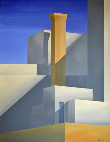 ASPETTANDO LA SERA Peinture intitulée "ASPETTANDO LA SERA" par Gaetano Ligrani, Œuvre d'art originale, Acrylique