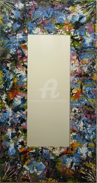 Painting titled "Specchio n. 52" by Teresa Suardi, Original Artwork, Acrylic Mounted on Other rigid panel