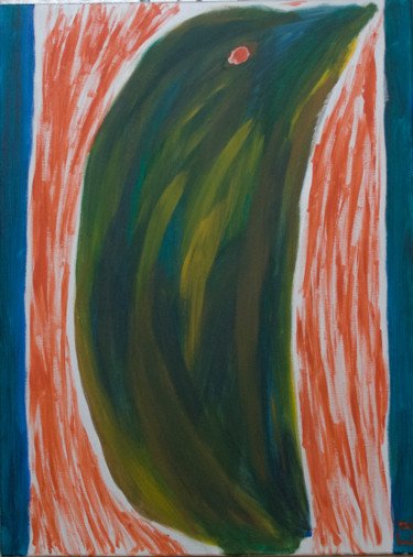 Картина под названием "Женщина в красном" - Григорий Ящериц, Подлинное произведение искусства, Акрил