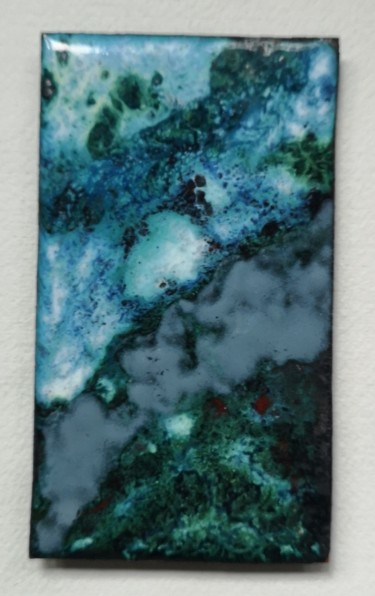 Картина под названием "univers" - G Riart, Подлинное произведение искусства, Эмаль Установлен на Деревянная панель