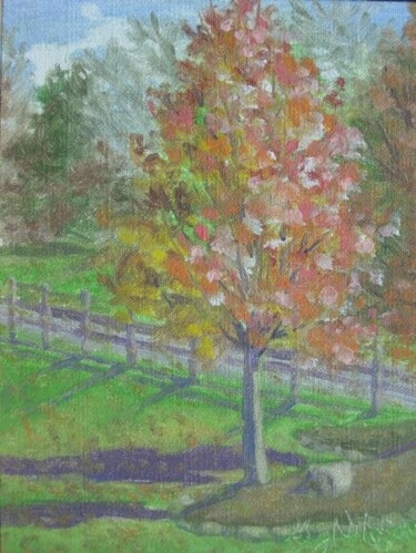 Painting titled "Before the Fall" by Gloria Nilsson, Original Artwork, Oil