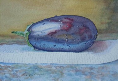 Painting titled "Eggplant" by Gloria Nilsson, Original Artwork