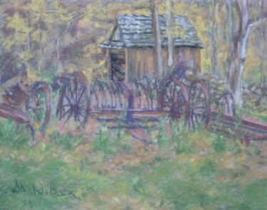 Painting titled "October in New Engl…" by Gloria Nilsson, Original Artwork