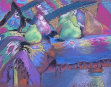 Peinture intitulée "Southwest Pears" par Gloria Nilsson, Œuvre d'art originale