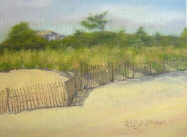 Painting titled "Rehoboth Beach" by Gloria Nilsson, Original Artwork, Oil
