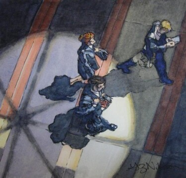 「Breaking Boundaries」というタイトルの絵画 Gloria Nilssonによって, オリジナルのアートワーク, オイル