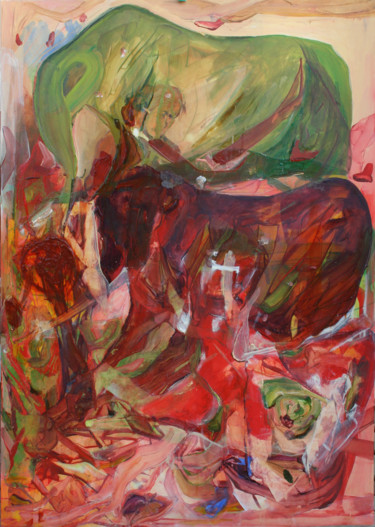 Peinture intitulée "guérison" par Grégory M. Compagnon, Œuvre d'art originale, Huile