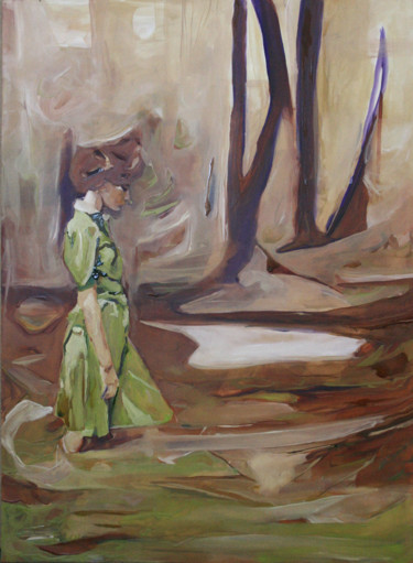 Painting titled "passage" by Grégory M. Compagnon, Original Artwork, Oil