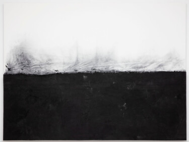Peinture intitulée "Noir et blanc n°54" par Gregory Panda, Œuvre d'art originale, Fusain