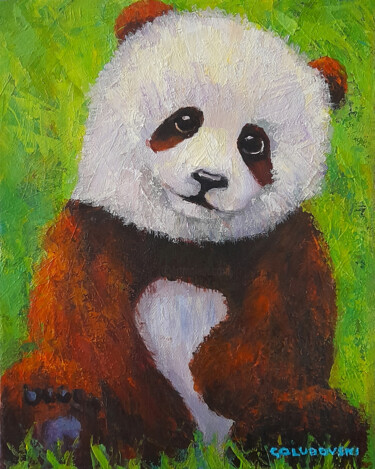 Peinture intitulée "panda 2" par Nikola Golubovski, Œuvre d'art originale, Acrylique
