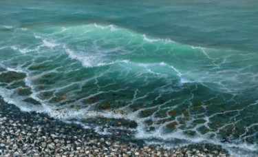 Картина под названием "Прозрачная волна" - Андрей Уланов, Подлинное произведение искусства, Масло