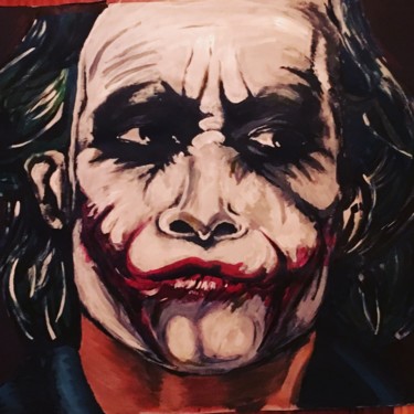 Painting titled "The joker acrylic" by Go Re, Original Artwork, Acrylic