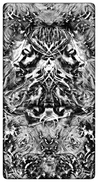 Digitale Kunst getiteld "MASTER OF LIFE AND…" door Go Rk Art __________, Origineel Kunstwerk, Digitale collage