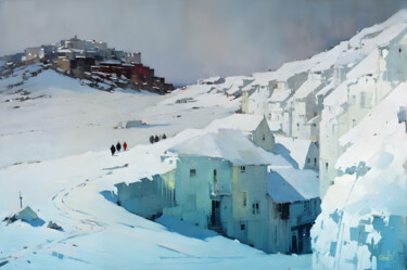 Digital Arts titled "the frozen north" by Go San, Original Artwork, Digital Painting