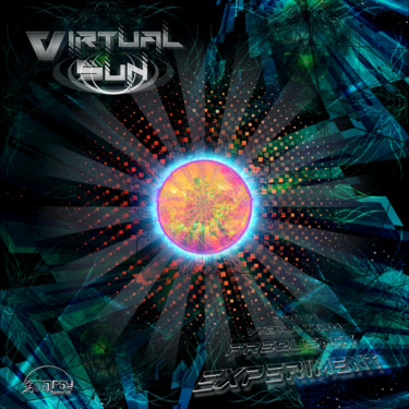 Digitale Kunst mit dem Titel "VIRTUAL Sun Brain A…" von Goapsyrecords, Original-Kunstwerk, Fotomontage