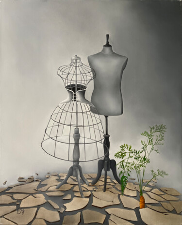 Картина под названием "Confluence" - Elise Gobeil, Подлинное произведение искусства, Масло