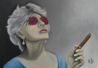 Schilderij getiteld "Havana" door Elise Gobeil, Origineel Kunstwerk, Olie