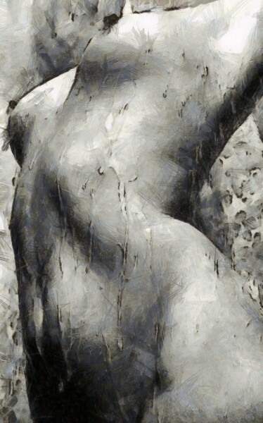 NUDE EROTIC Lady A Arts numériques intitulée "NUDE EROTIC Lady A" par Nelli Utalishvili, Œuvre d'art originale, Peinture numérique