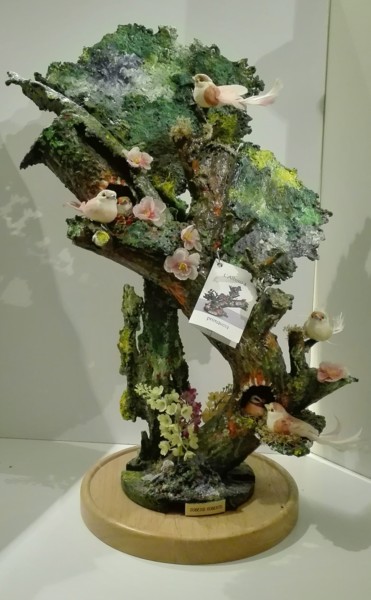 Escultura intitulada "Albero a primavera" por Roberto Gobessi, Obras de arte originais