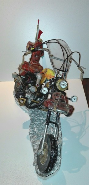 Escultura intitulada "Frank's Harley" por Roberto Gobessi, Obras de arte originais