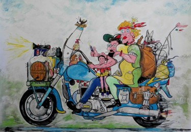 Painting titled "Moto scherzosa" by Roberto Gobessi, Original Artwork