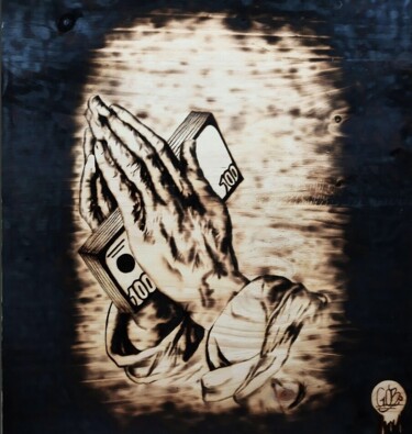 Рисунок под названием "''All religions hav…" - Gobi, Подлинное произведение искусства, чеканка