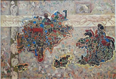 Painting titled "Turkmen tradition i…" by Gochmuradov Gahryman, Original Artwork, Oil