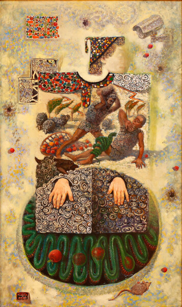 Peinture intitulée "Faith and doubt 4" par Gochmuradov Gahryman, Œuvre d'art originale, Huile