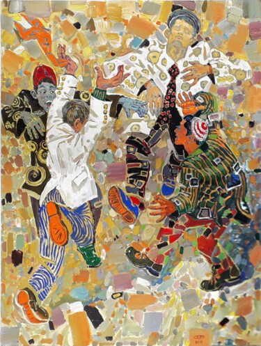 Malarstwo zatytułowany „Tans” autorstwa Gochmuradov Gahryman, Oryginalna praca, Olej