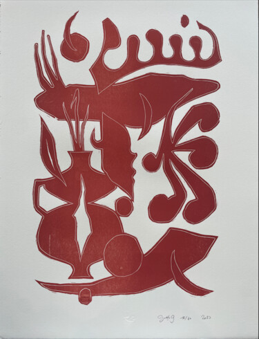 Отпечатки и Гравюры под названием "Sans titre (terraco…" - Goddog, Подлинное произведение искусства, Шелкография