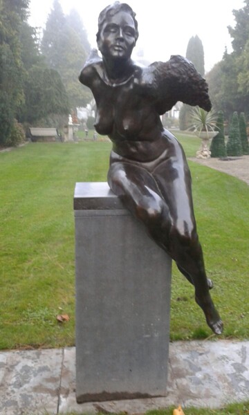 Sculptuur getiteld "L'arrivo di Aphodite" door Godfried Dols, Origineel Kunstwerk, Bronzen