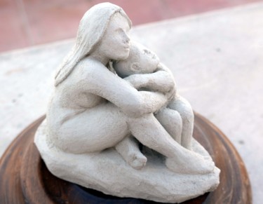 Sculpture titled "mere" by Christian Godfroy, Original Artwork, Terra cotta